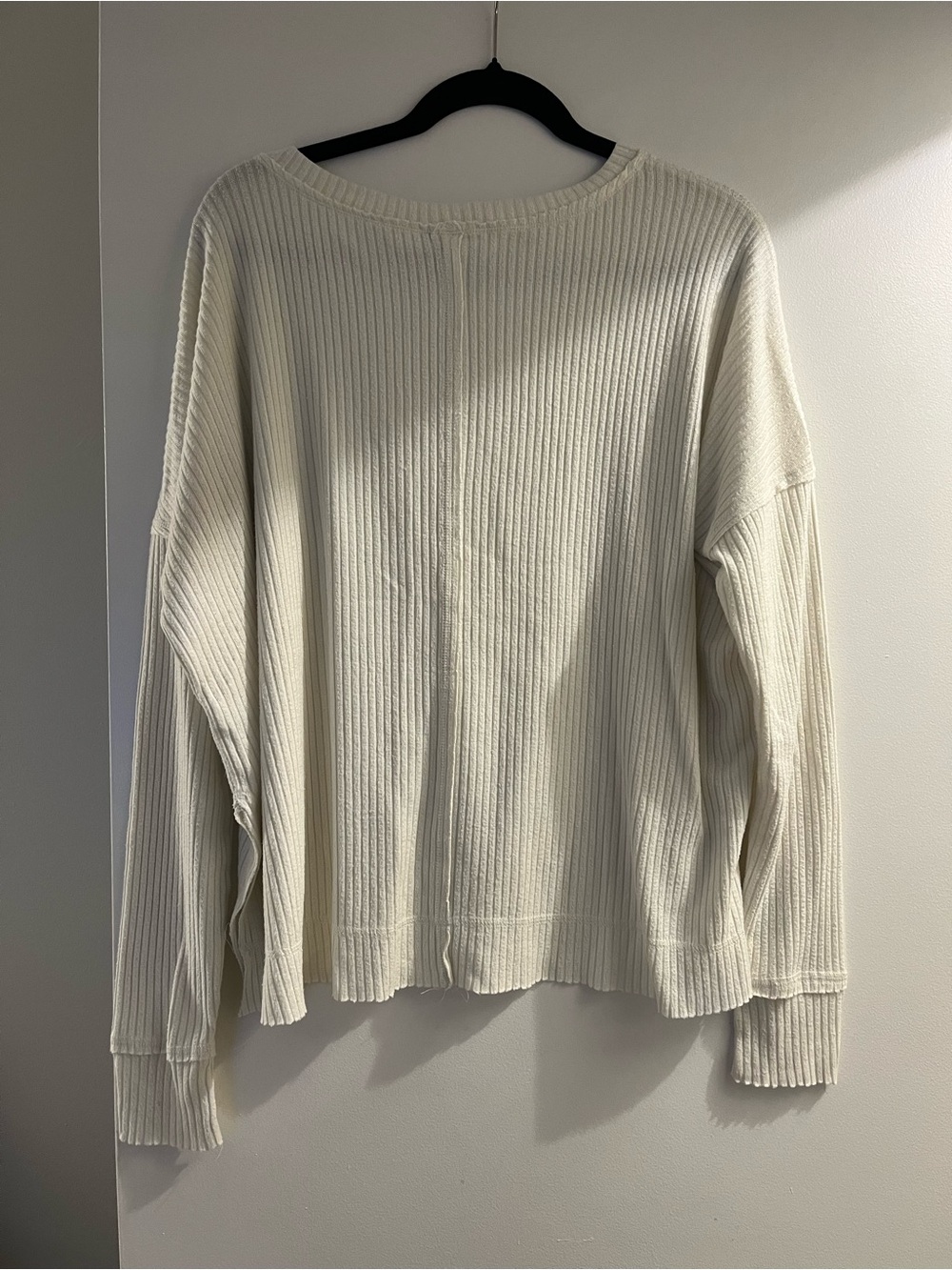 Off Shoulder Rib Sweater - Picture 2 of 4